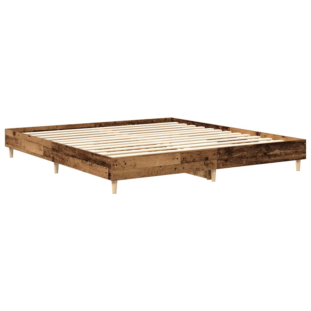 Bettgestell ohne Matratze Altholz 180x200cm Holzwerkstoff
