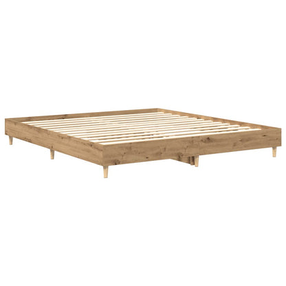 Bettgestell ohne Matratze Artisan-Eiche 180x200cm Holzwerkstoff
