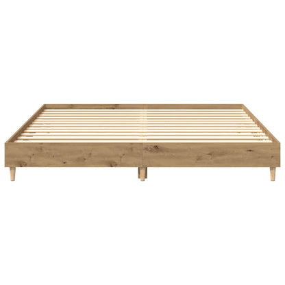 Bettgestell ohne Matratze Artisan-Eiche 180x200cm Holzwerkstoff