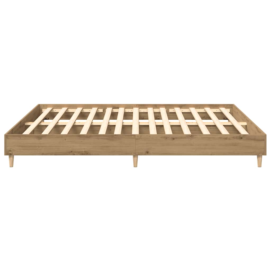 Bettgestell ohne Matratze Artisan-Eiche 180x200cm Holzwerkstoff