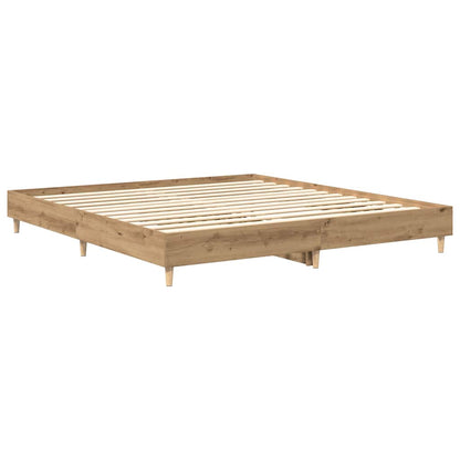 Bettgestell ohne Matratze Artisan-Eiche 180x200cm Holzwerkstoff