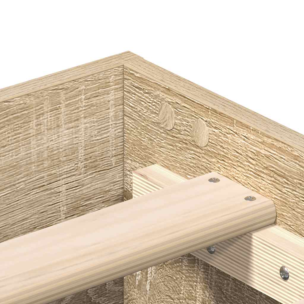 Bettgestell ohne Matratze Sonoma-Eiche 160x200 cm Holzwerkstoff