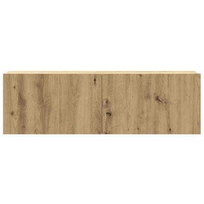 2-tlg. TV-Schrank-Set Wandmontage Artisan-Eiche Holzwerkstoff