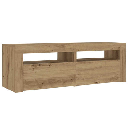 Nachttische 2 Stk. mit LEDs Artisan-Eiche 60x35x40 cm