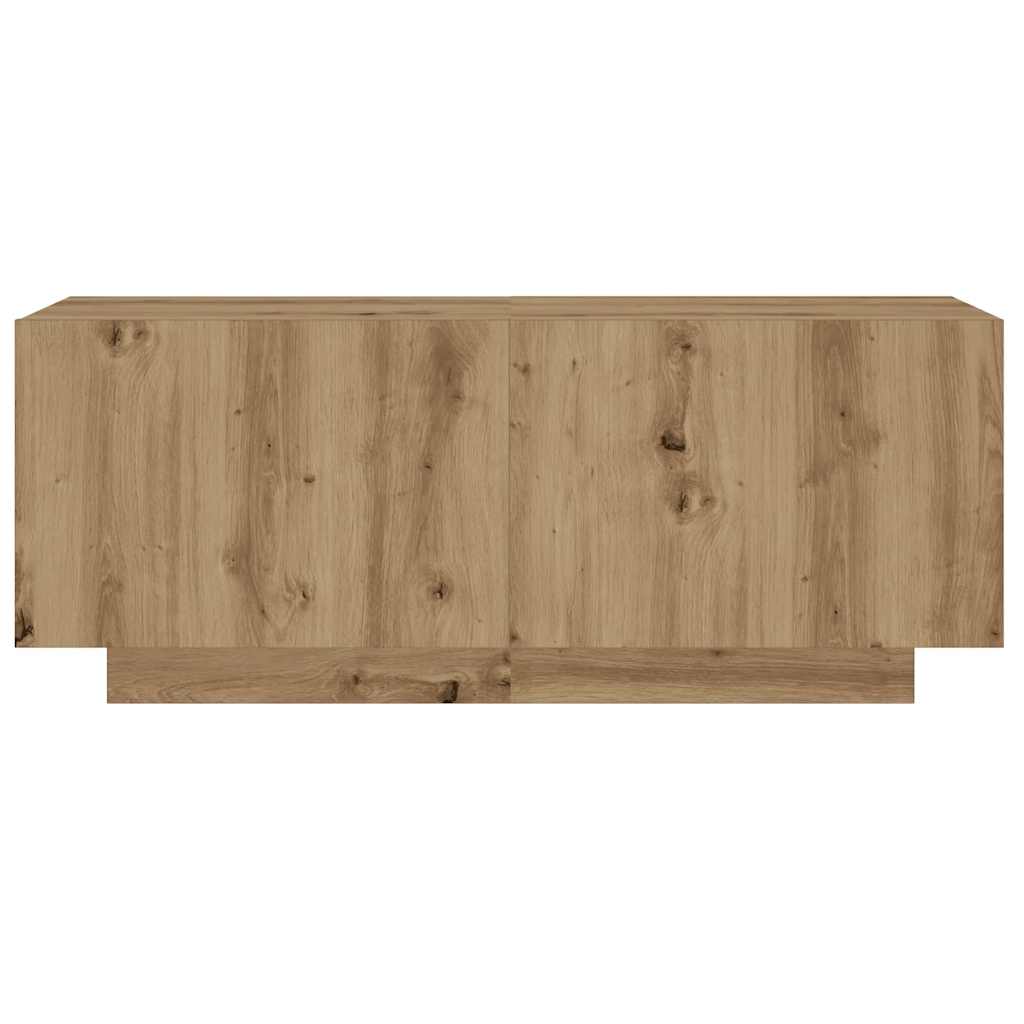 TV-Schrank mit LED-Leuchten Artisan-Eiche 260x35x40 cm