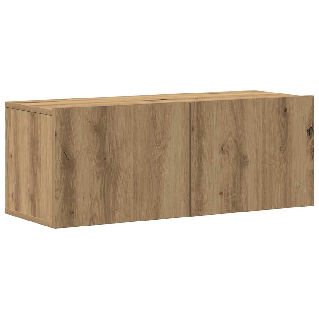 5-tlg. TV-Schrank-Set Wandmontage Artisan-Eiche Holzwerkstoff