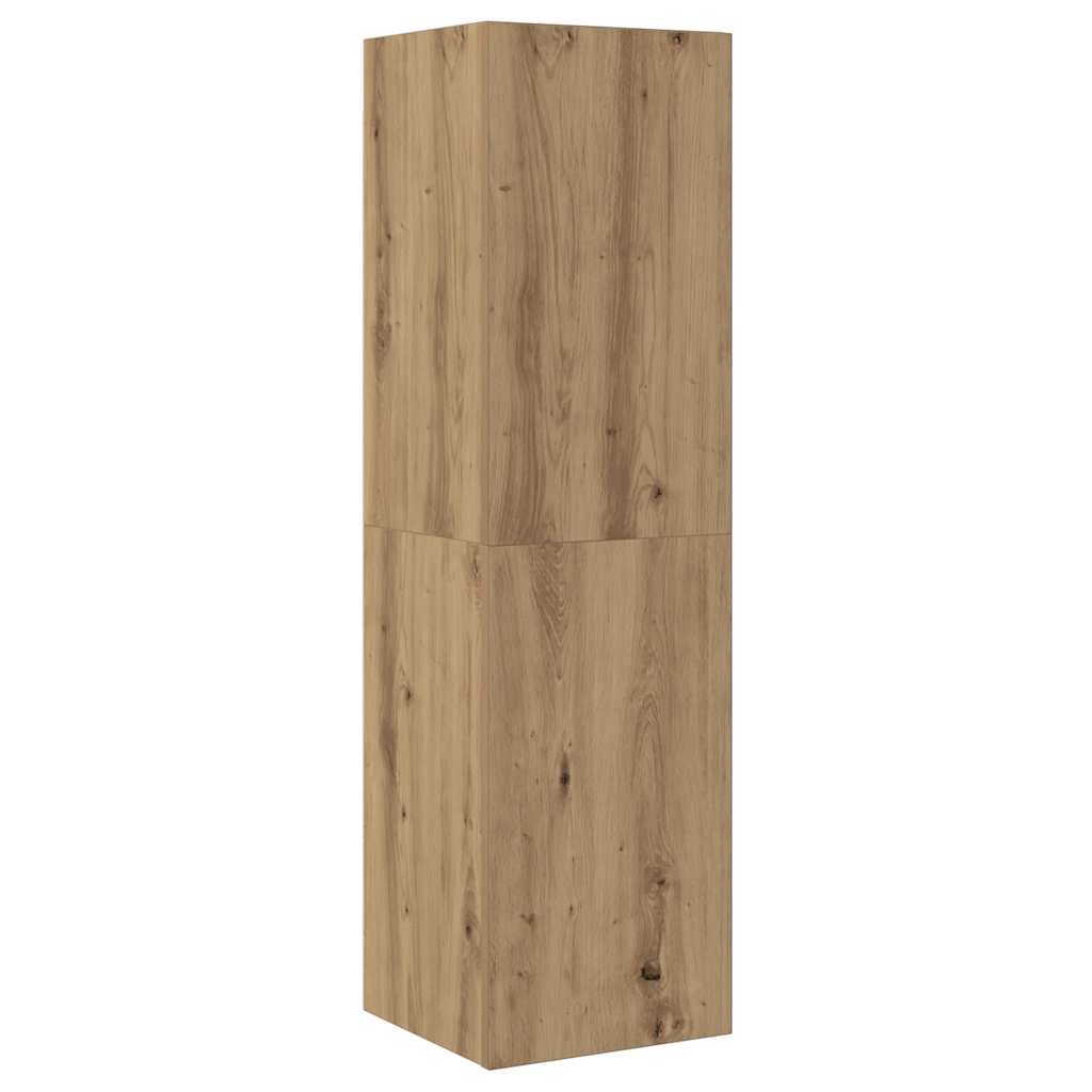 5-tlg. TV-Schrank-Set Wandmontage Artisan-Eiche Holzwerkstoff