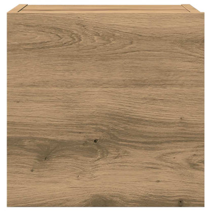 7-teiliges TV-Schrank-Set Wandmontage Artisan Eiche
