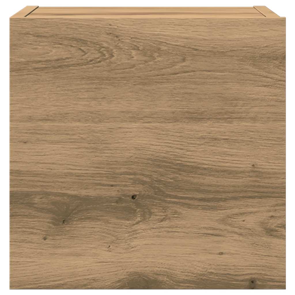 7-teiliges TV-Schrank-Set Wandmontage Artisan Eiche