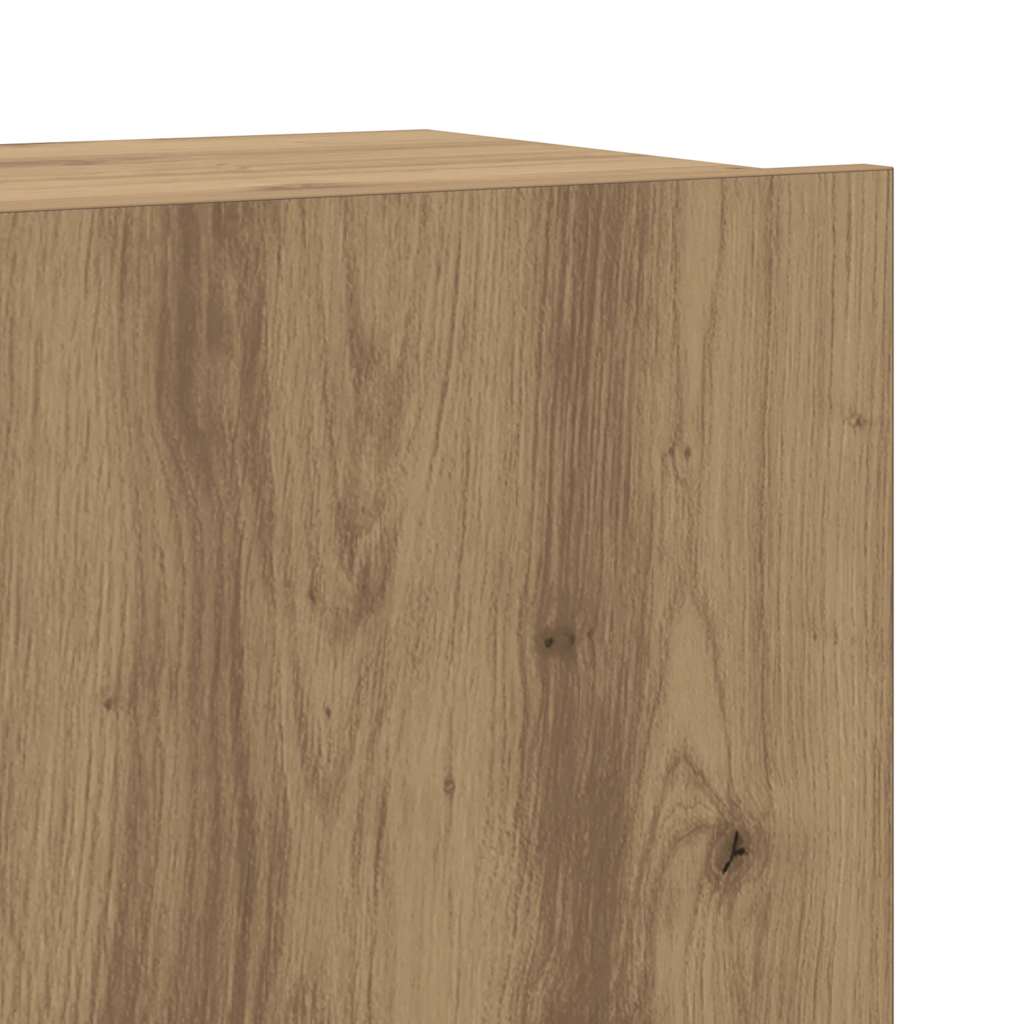 7-tlg. TV-Schrank-Set Wandmontage Artisan-Eiche Holzwerkstoff