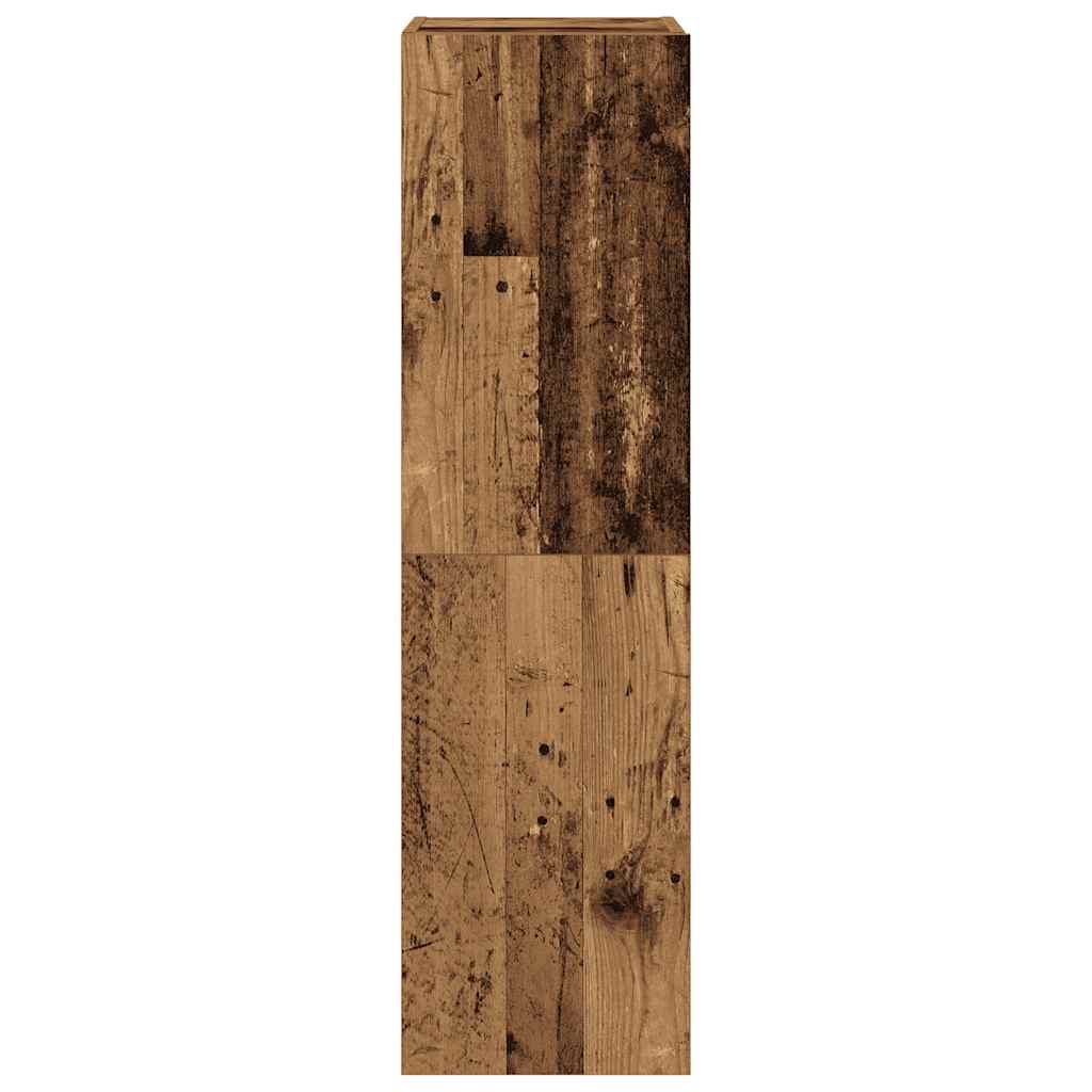 4-tlg. TV-Schrank-Set Wandmontage Altholz-Optik Holzwerkstoff