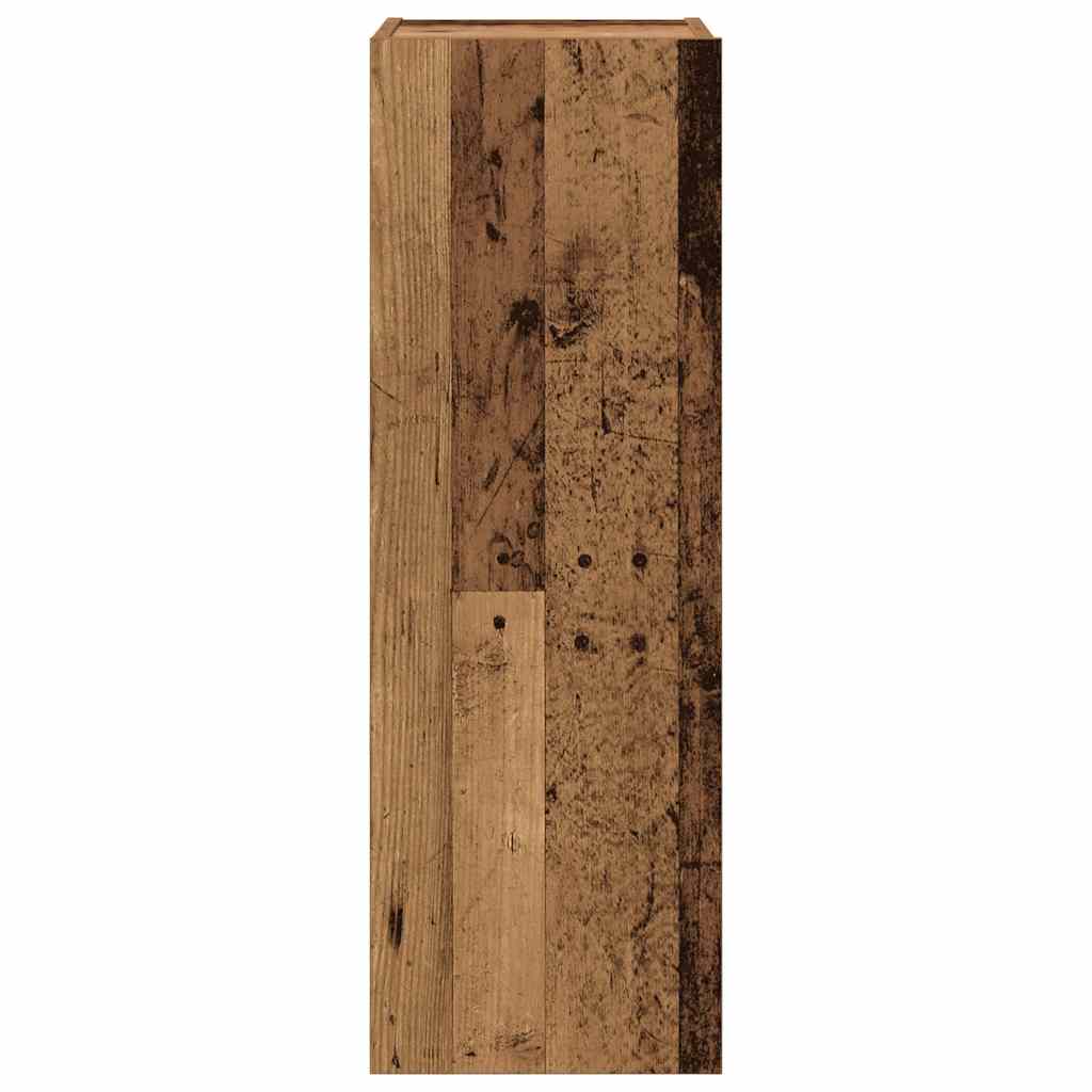 4-tlg. TV-Schrank-Set Wandmontage Altholz-Optik Holzwerkstoff