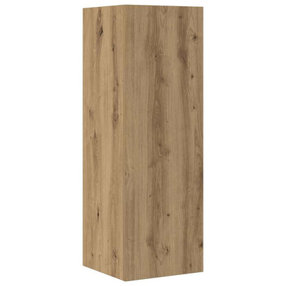 4-tlg. TV-Schrank-Set Wandmontage Artisan-Eiche Holzwerkstoff