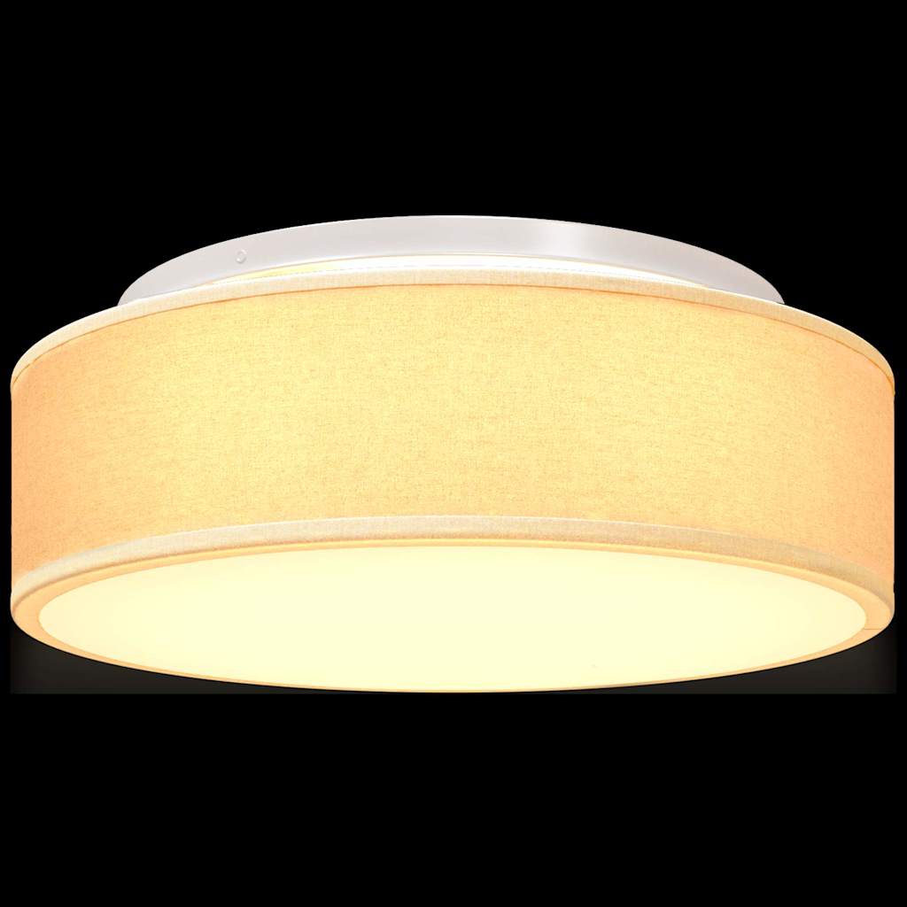 Deckenlampe Weiß 38 x 13.5 cm Stoff