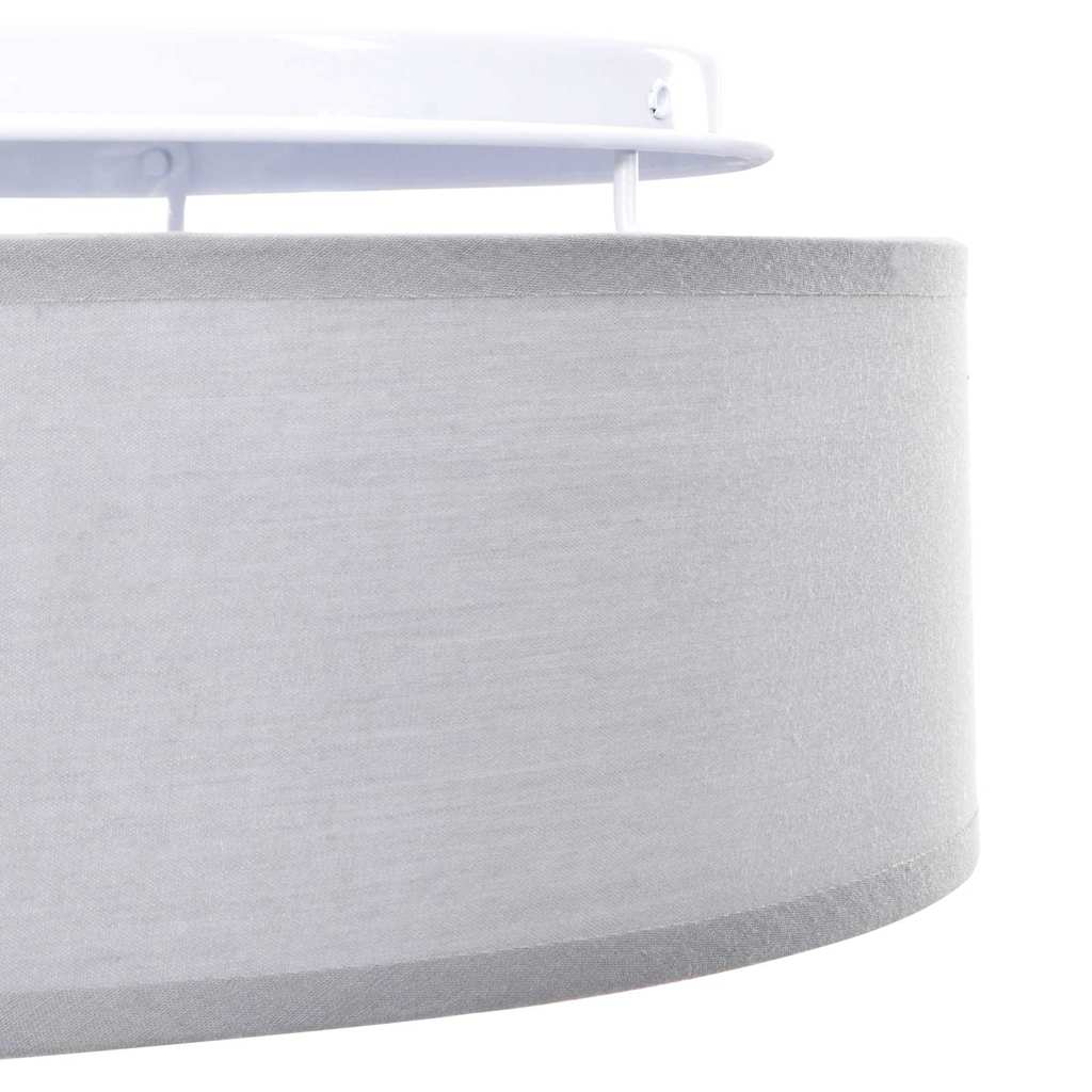 Deckenlampe mit Strahlern Grau 38 x 38 x 13,5 cm Stoff