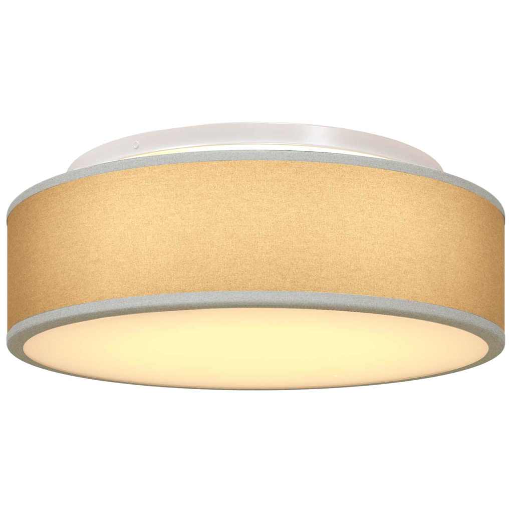 Deckenlampe mit Strahlern Grau 38 x 38 x 13,5 cm Stoff