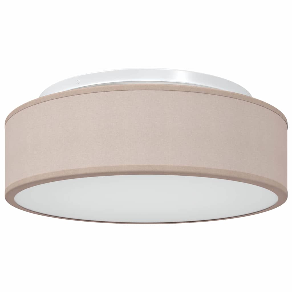 Deckenlampe mit Strahlern Taupe 38 x 38 x 13,5 cm Stoff