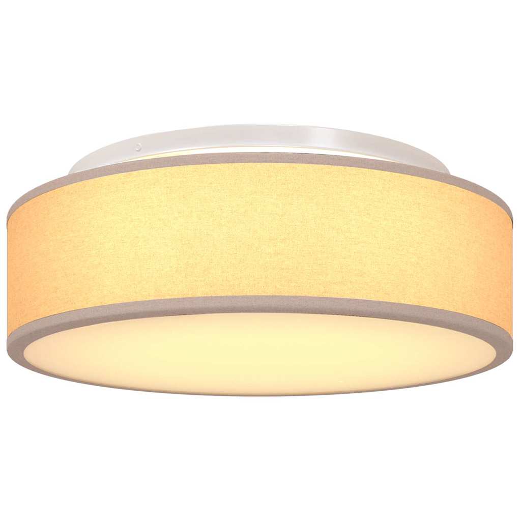 Deckenlampe mit Strahlern Taupe 38 x 38 x 13,5 cm Stoff