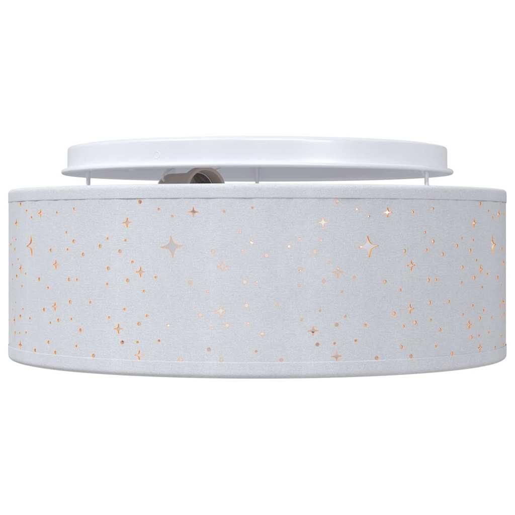 Deckenlampe mit Strahlern Grau 30 x 30 x 13,5 cm Stoff