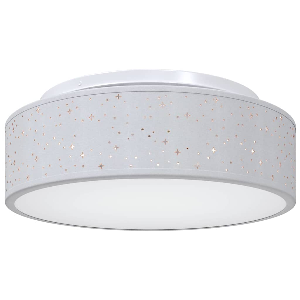 Deckenlampe mit Strahlern Grau 38 x 38 x 13,5 cm Stoff