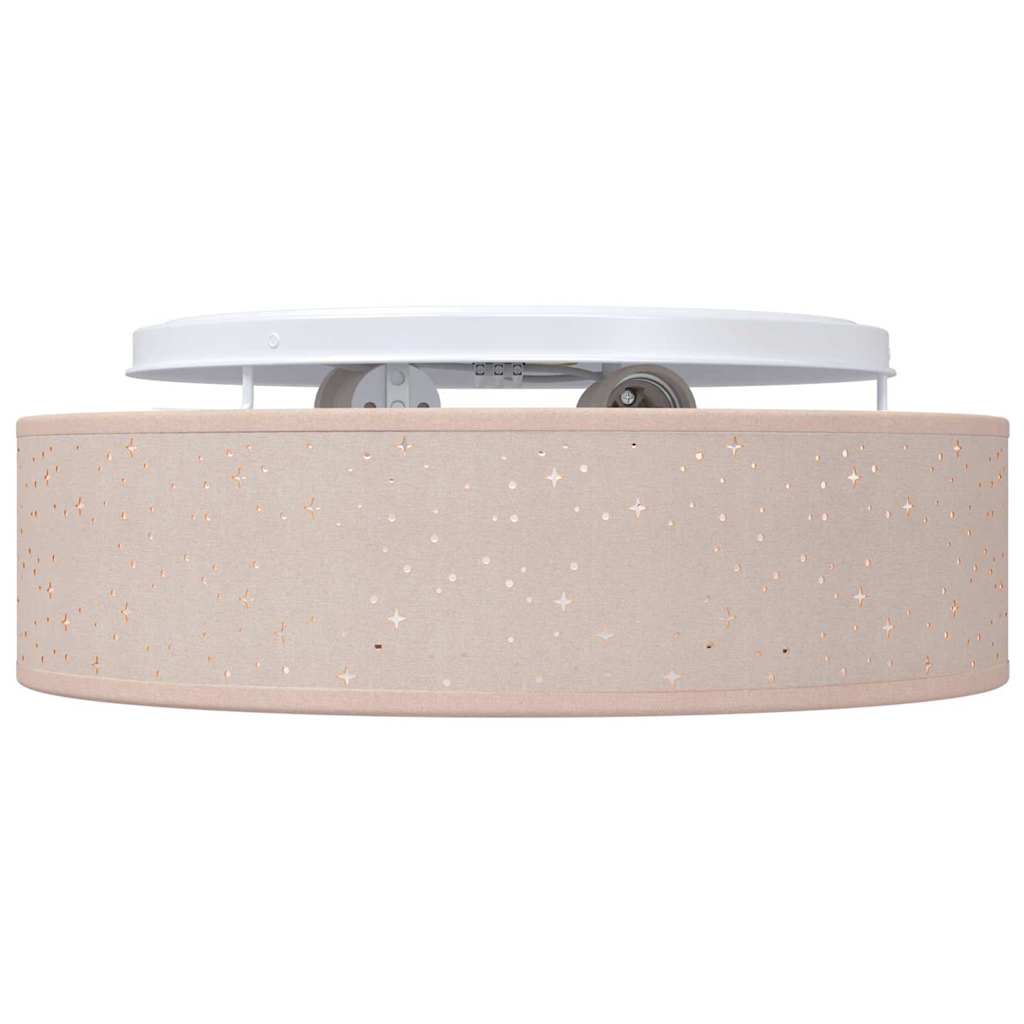 Deckenlampe mit Strahlern Taupe 38 x 38 x 13,5 cm Stoff
