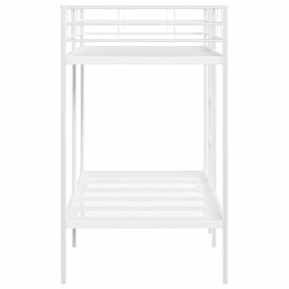 Etagenbett ohne Matratze Weiß 90x190 cm Stahl