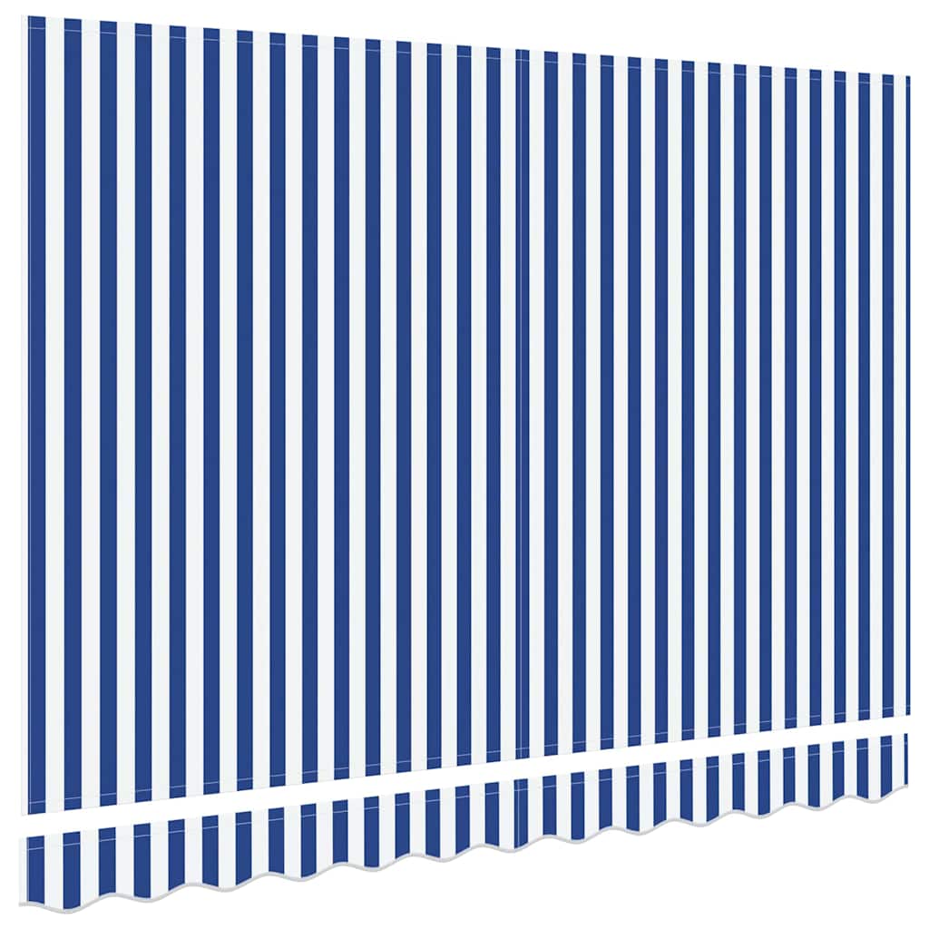 Markisenersatzstoff Blau und Weiß 235 x 195 cm Polyester