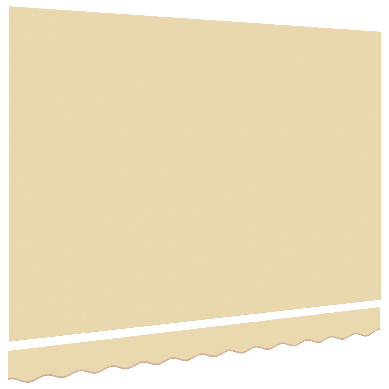 Ersatzbespannung für Markise 2,5x2 m Creme Polyester