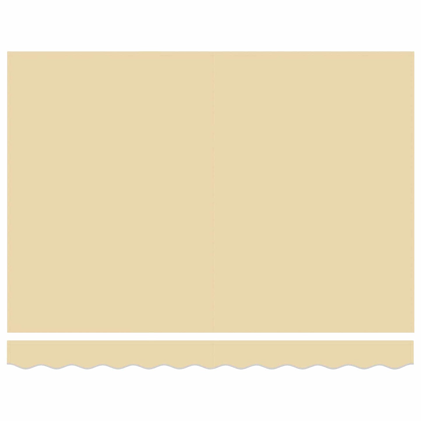 Ersatzbespannung für Markise 2,5x2 m Creme Polyester