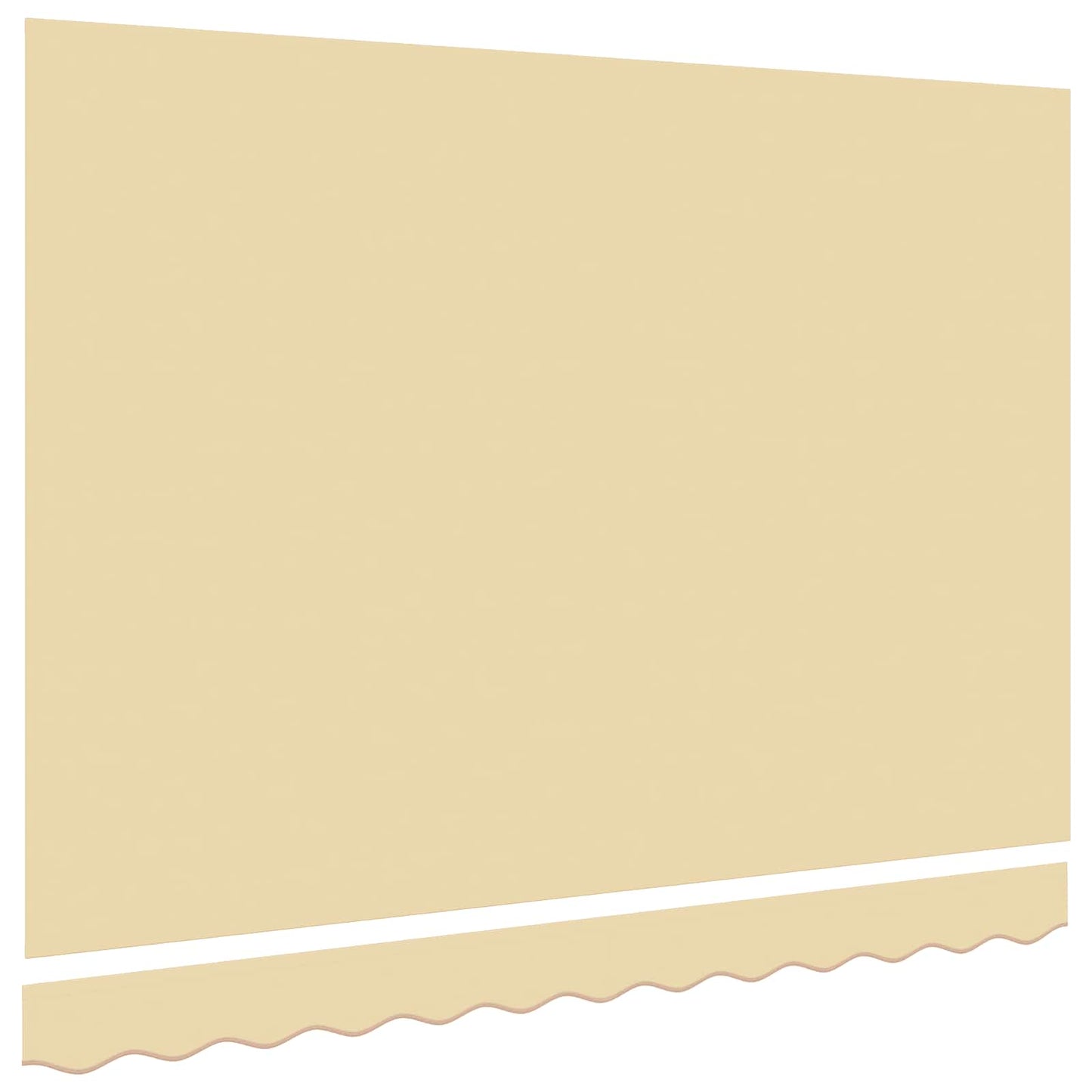 Ersatzbespannung für Markise 3,5x2 m Creme Polyester