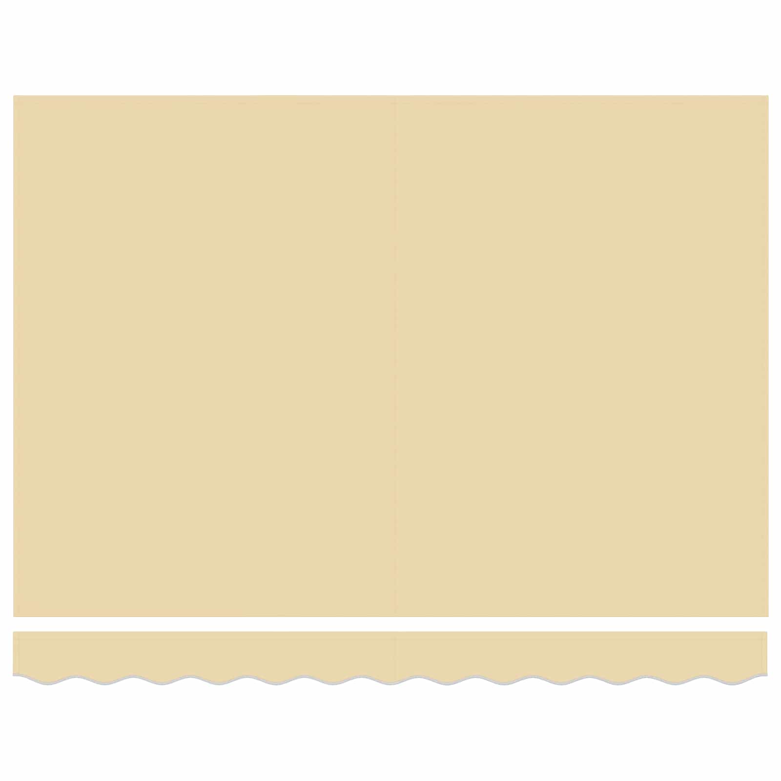 Ersatzbespannung für Markise 3,5x2 m Creme Polyester