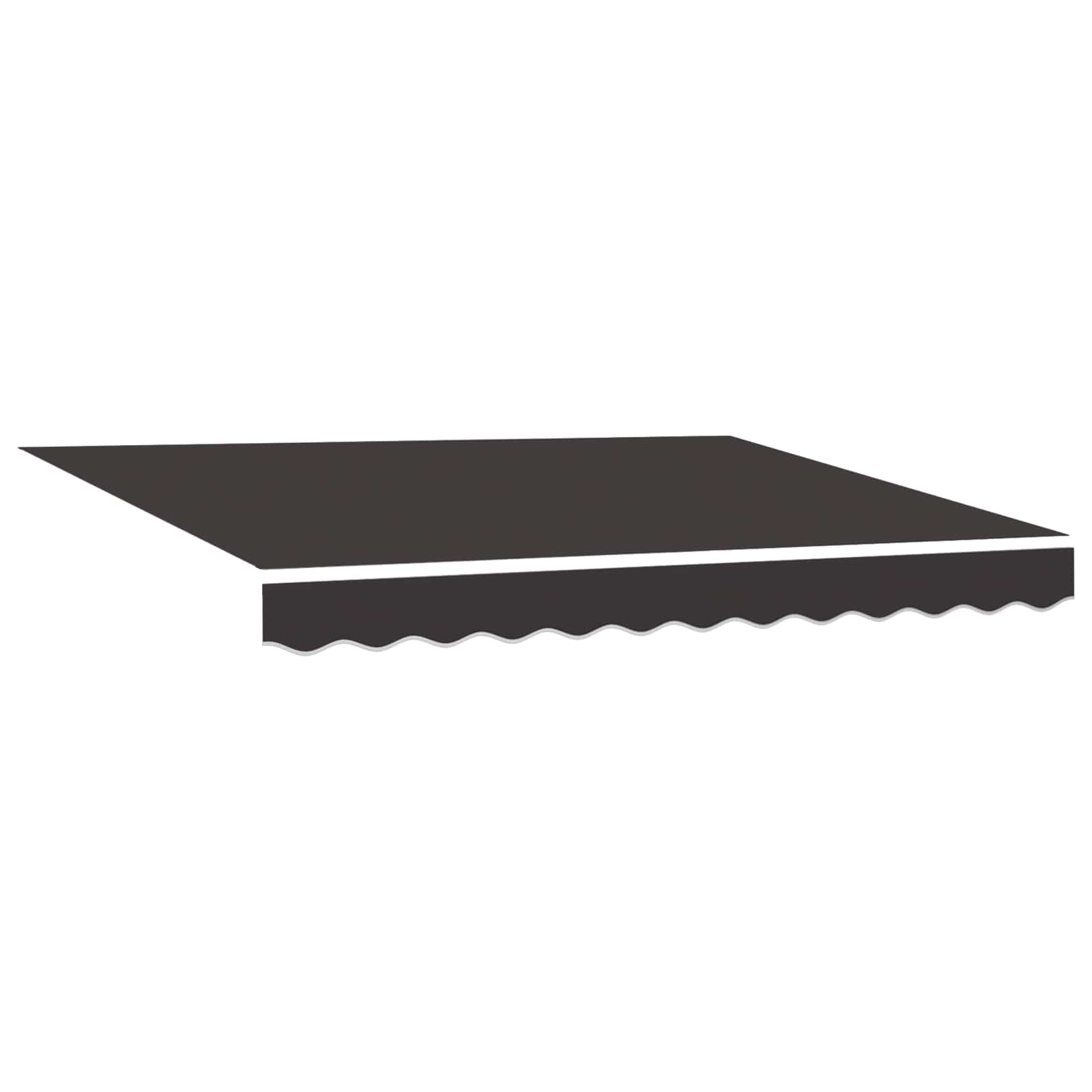 Ersatzbespannung für Markise 2,5x2 m Anthrazit Polyester