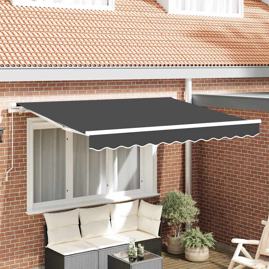 Markisenersatzstoff Anthrazit 330 x 195 cm Polyester