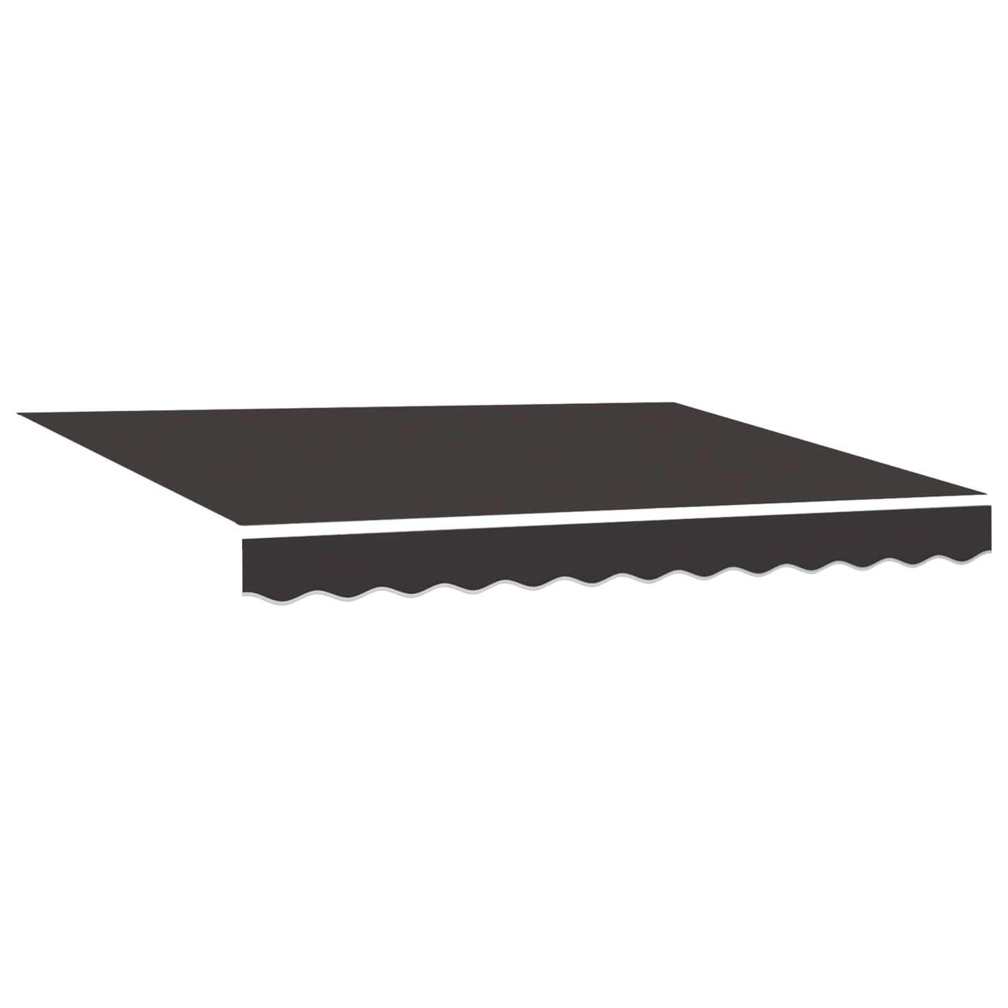 Ersatzbespannung für Markise 3,5x2 m Anthrazit Polyester