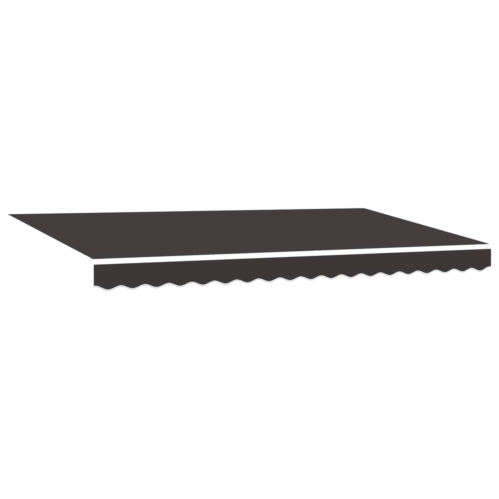 Ersatzbespannung für Markise 4x2 m Anthrazit Polyester