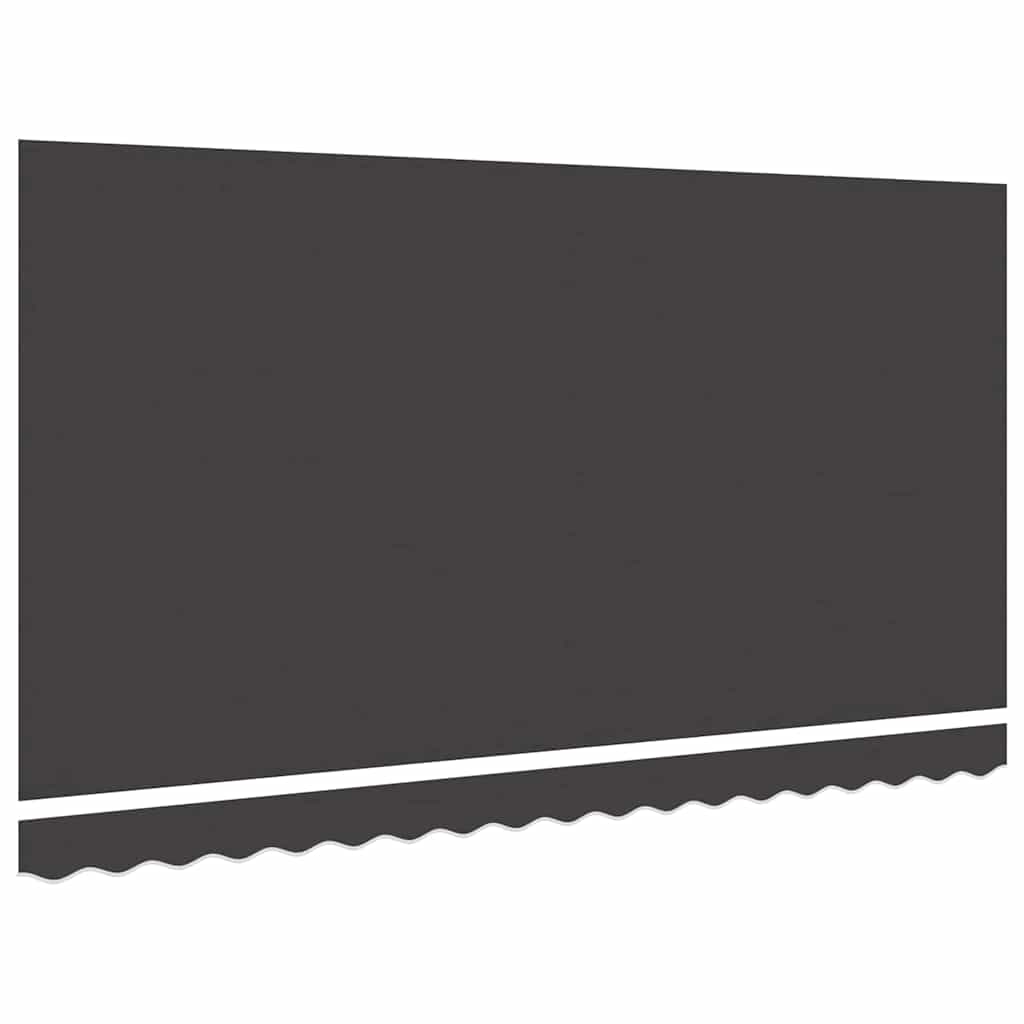 Markisenersatzstoff Anthrazit 380 x 195 cm Polyester