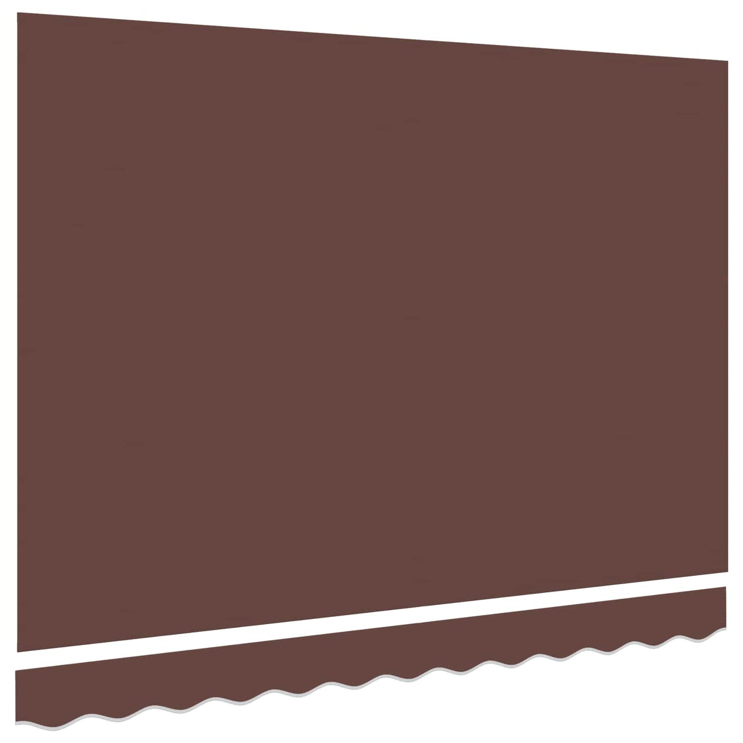 Ersatzbespannung für Markise 3,5x2 m Braun Polyester