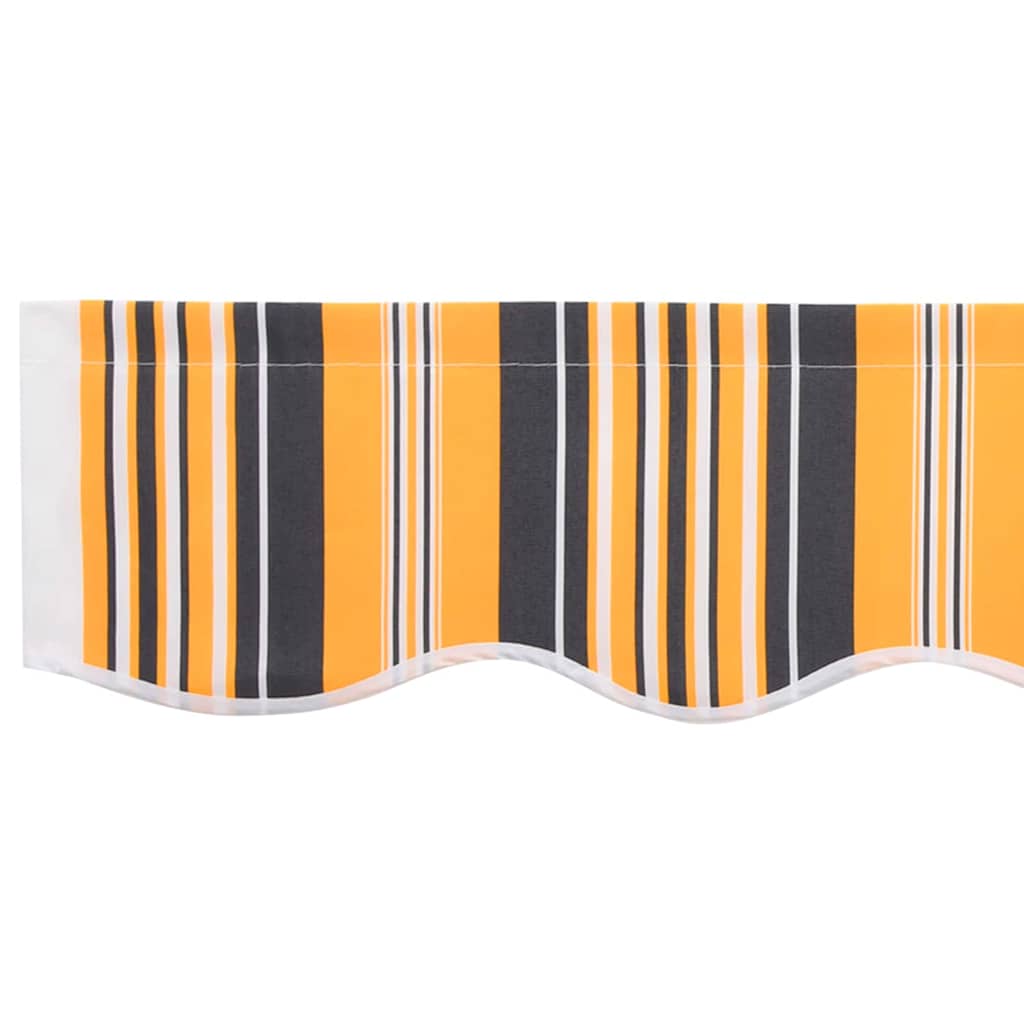 Markisenersatzstoff Orange und Schwarz 280 x 195 cm Polyester