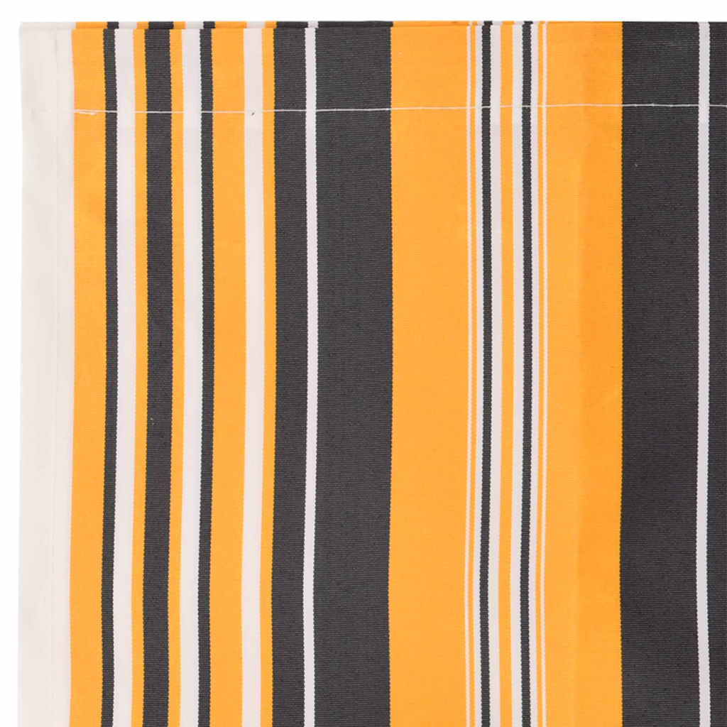 Markisenersatzstoff Orange und Schwarz 280 x 195 cm Polyester