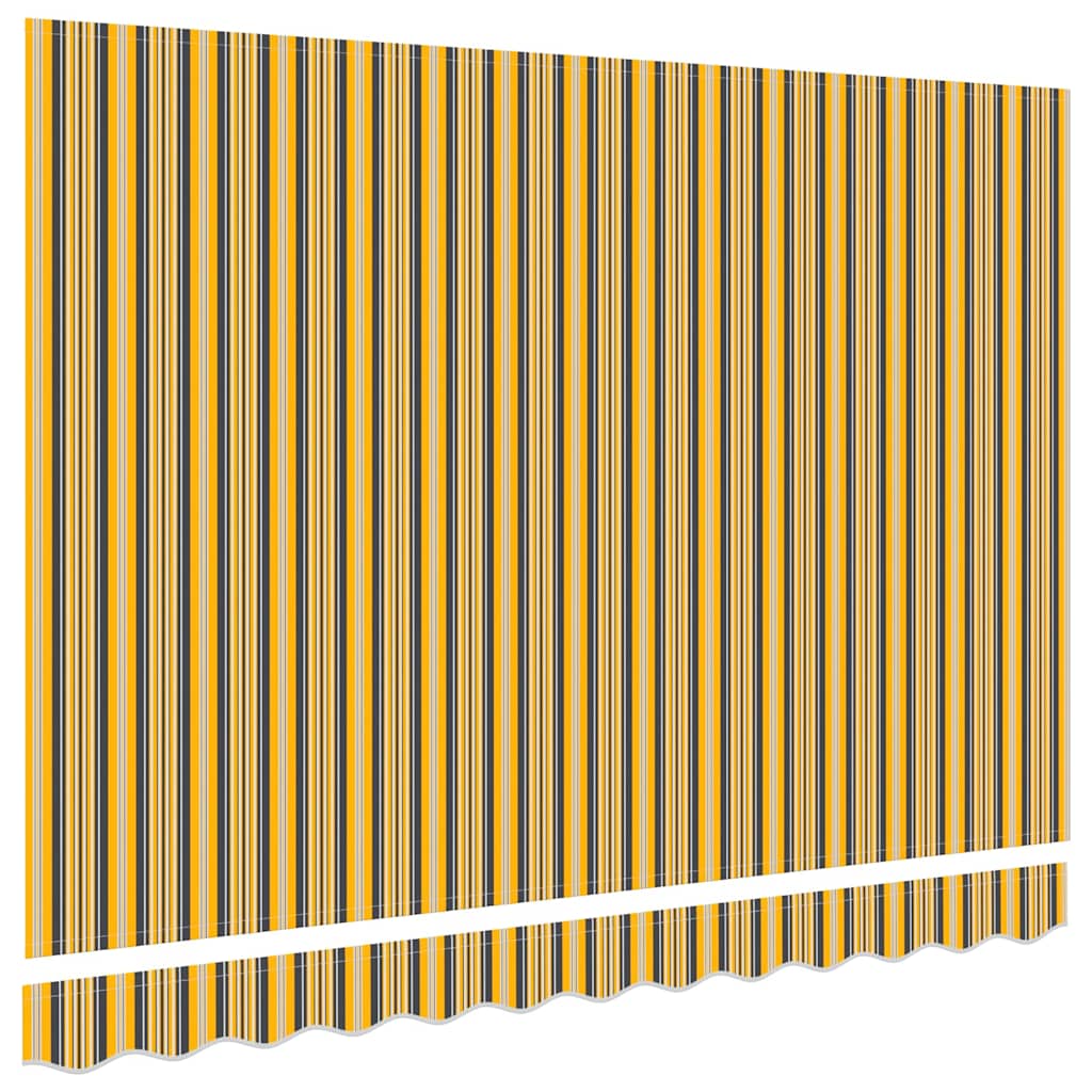 Markisenersatzstoff Orange und Schwarz 280 x 195 cm Polyester