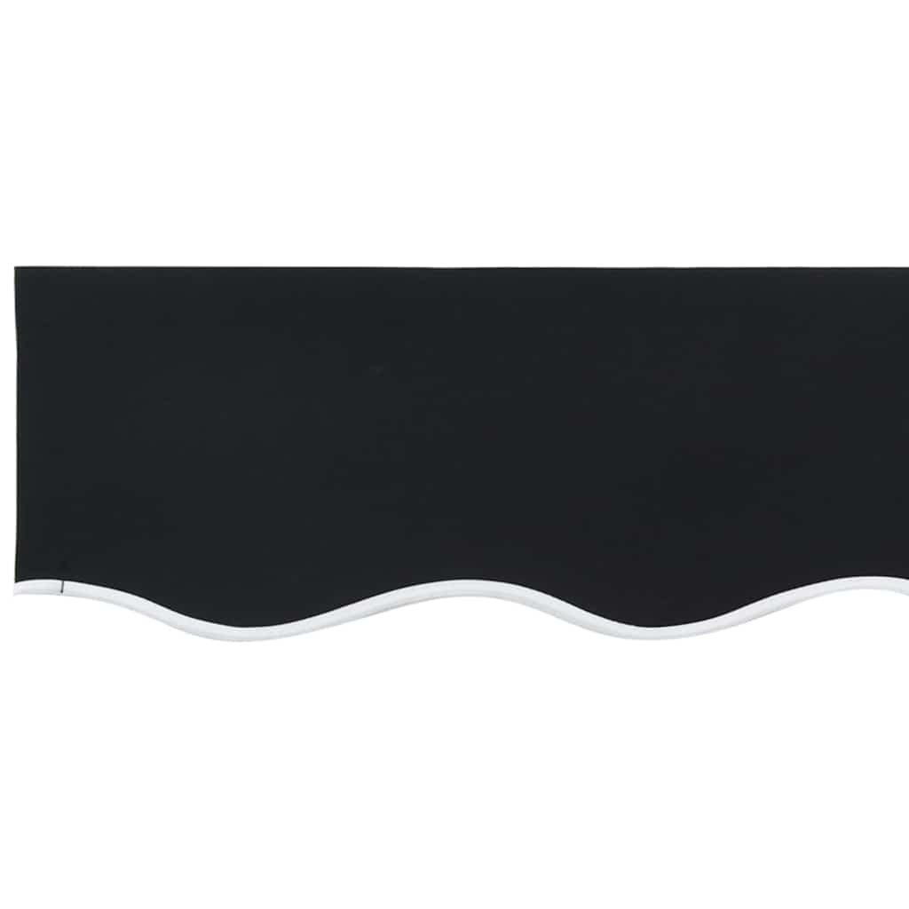 Markisenersatzstoff Schwarz 280 x 245 cm Polyester