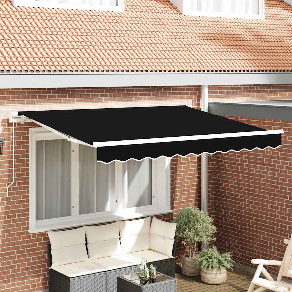 Markisenersatzstoff Schwarz 280 x 245 cm Polyester