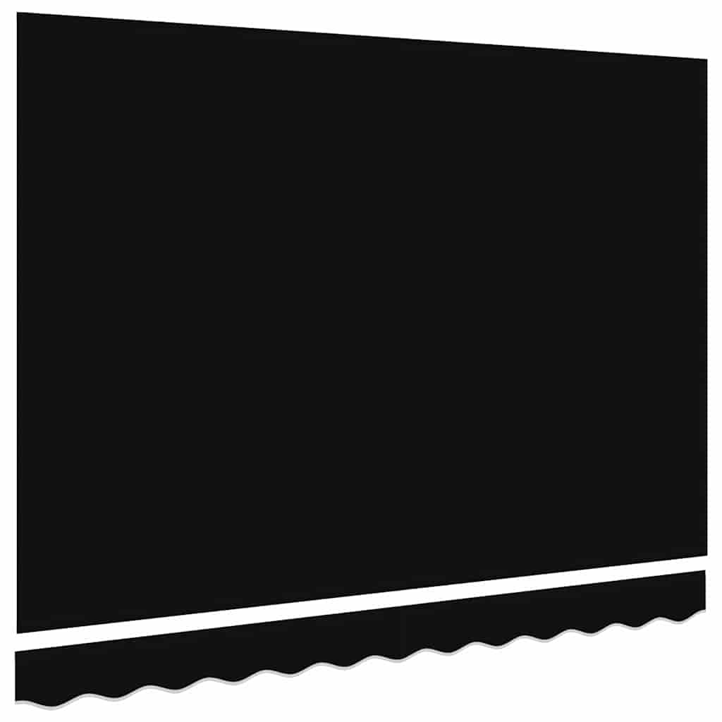 Ersatzbespannung für Markise 3 x 2,5 m Schwarz Polyester