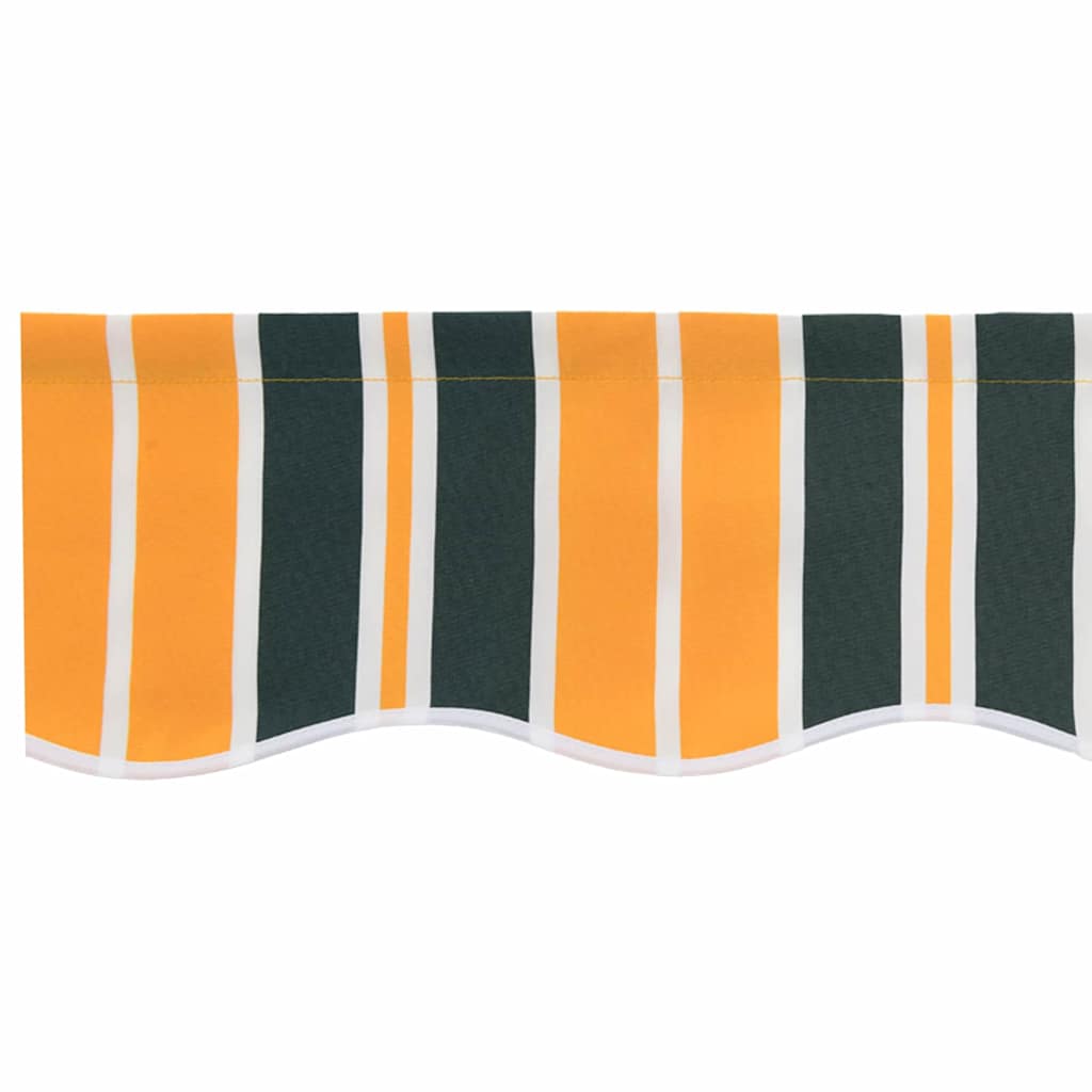 Markisenersatzstoff Grün und Gelb 280 x 245 cm Polyester