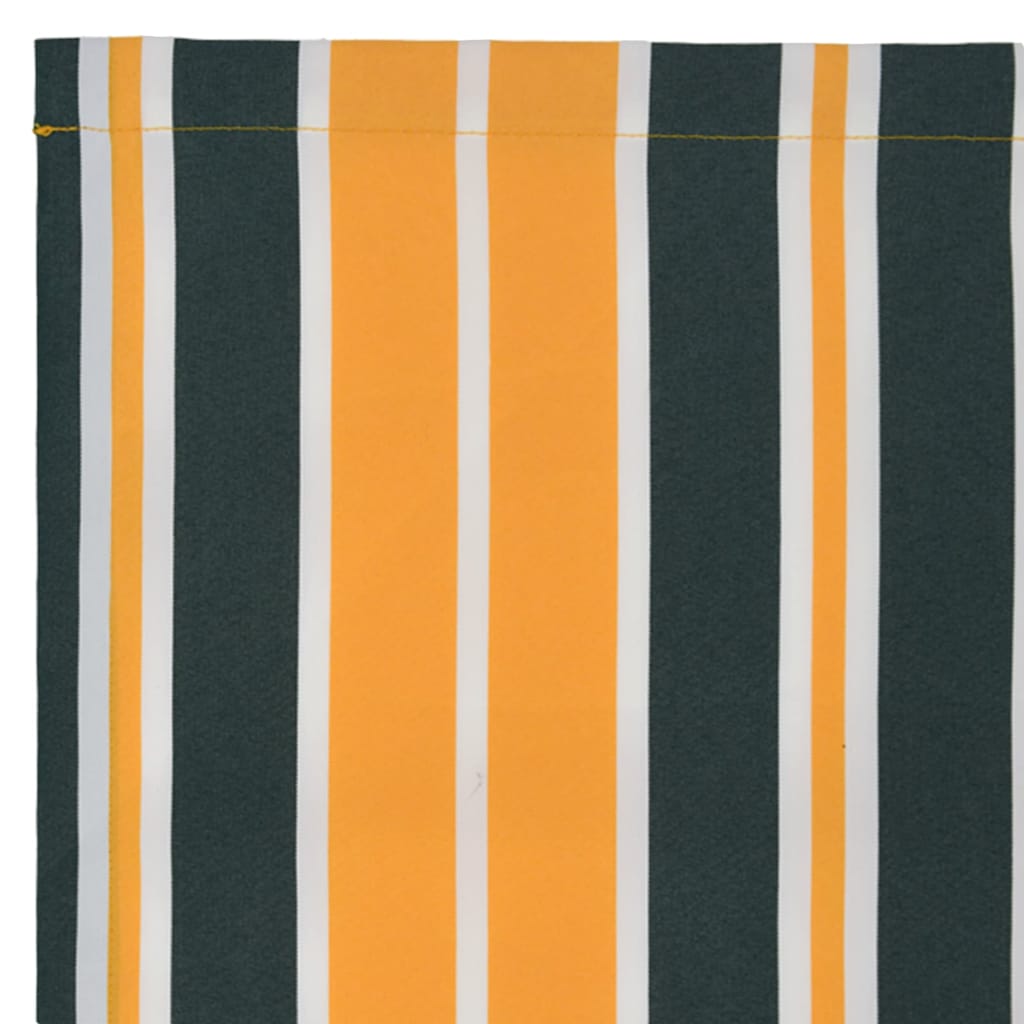 Markisenersatzstoff Grün und Gelb 280 x 245 cm Polyester