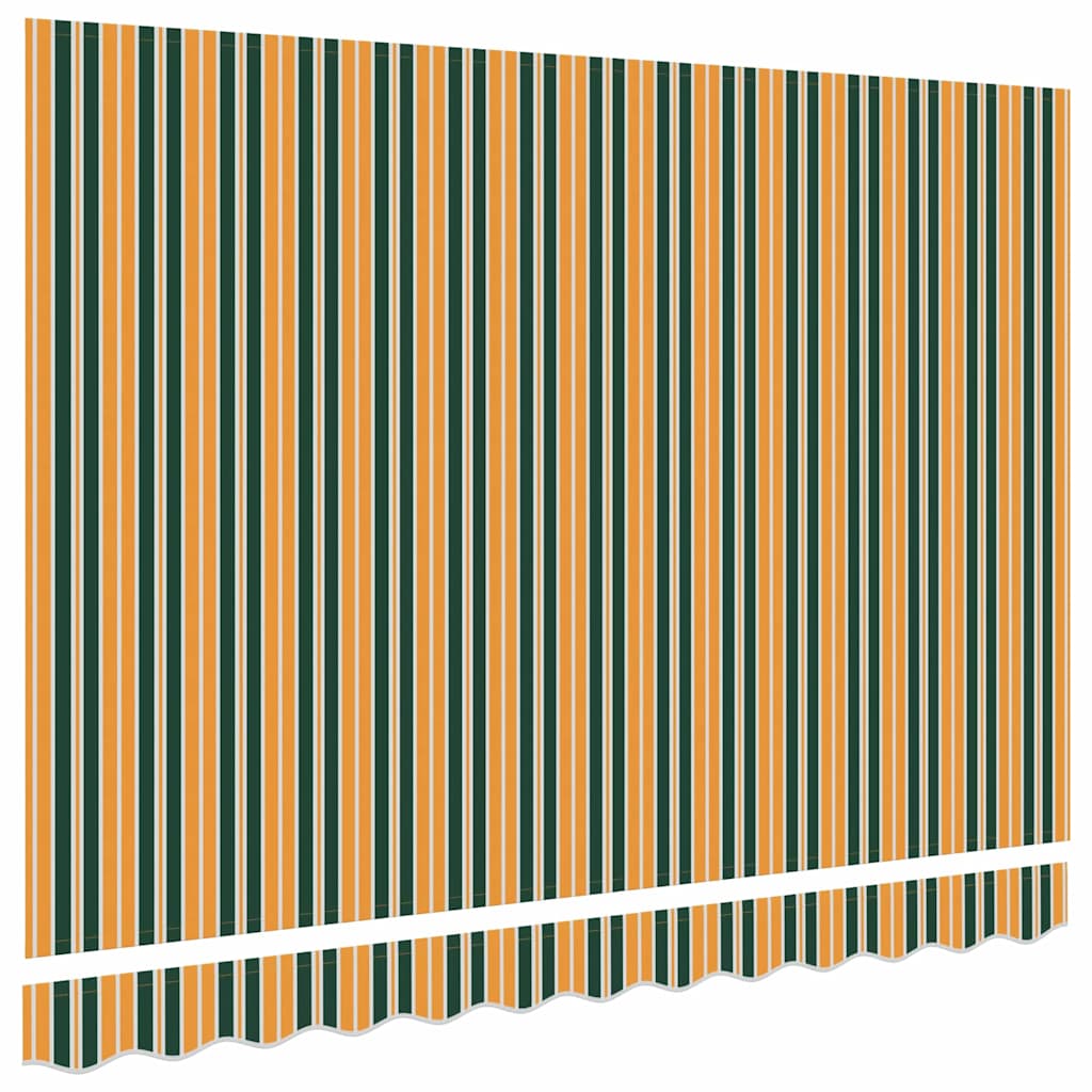 Markisenersatzstoff Grün und Gelb 280 x 245 cm Polyester