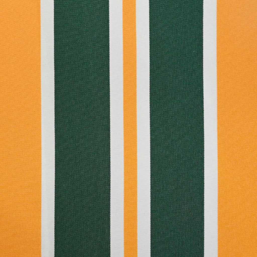 Markisenersatzstoff Grün und Gelb 280 x 245 cm Polyester
