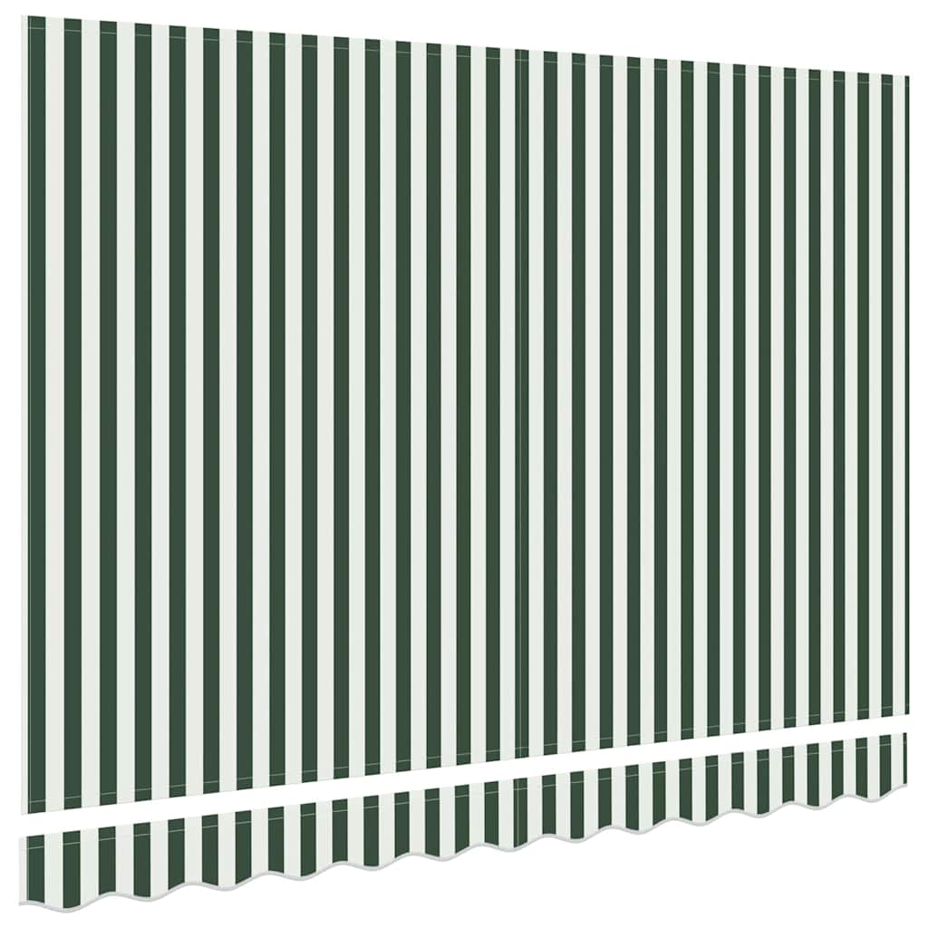 Markisenersatzstoff Grün und Weiß 280 x 245 cm Polyester