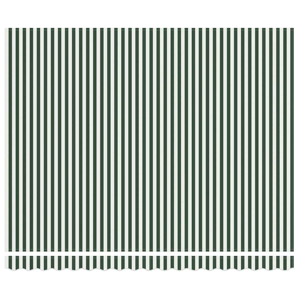 Markisenersatzstoff Grün und Weiß 380 x 295 cm Polyester