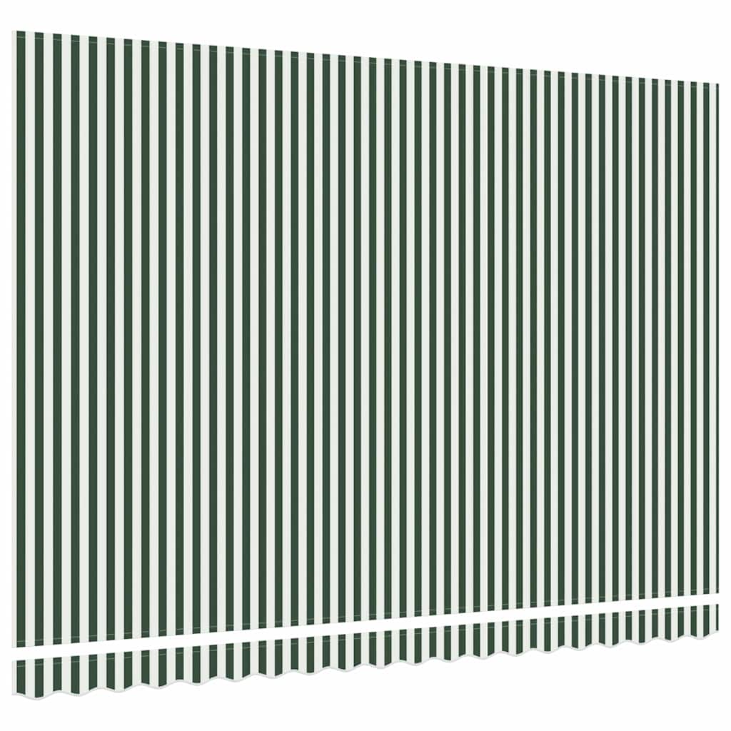 Markisenersatzstoff Grün und Weiß 430 x 345 cm Polyester